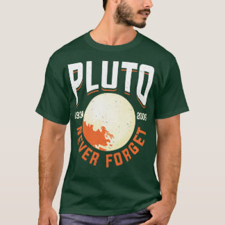 Camiseta Nunca olvidar Plutón