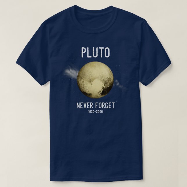 Camiseta Nunca olvidar Plutón (Diseño del anverso)