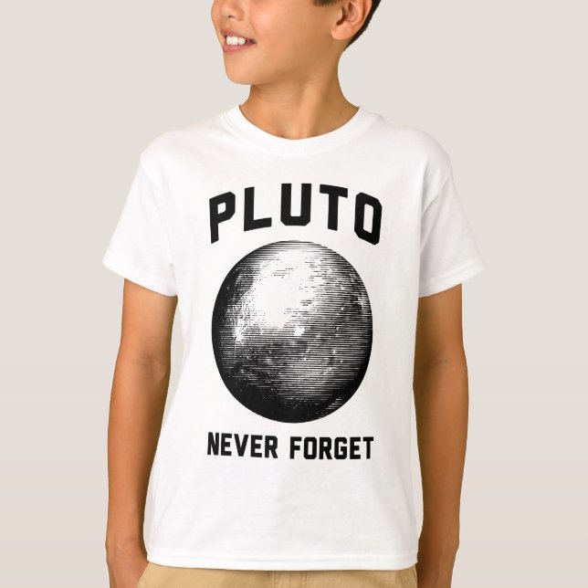 Camiseta Nunca olvidar Plutón (Anverso)