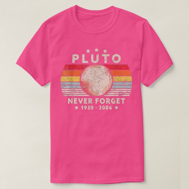 Camiseta Nunca olvidar Plutón (Diseño del anverso)