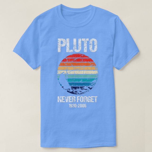 Camiseta Nunca olvidar Plutón (Diseño del anverso)