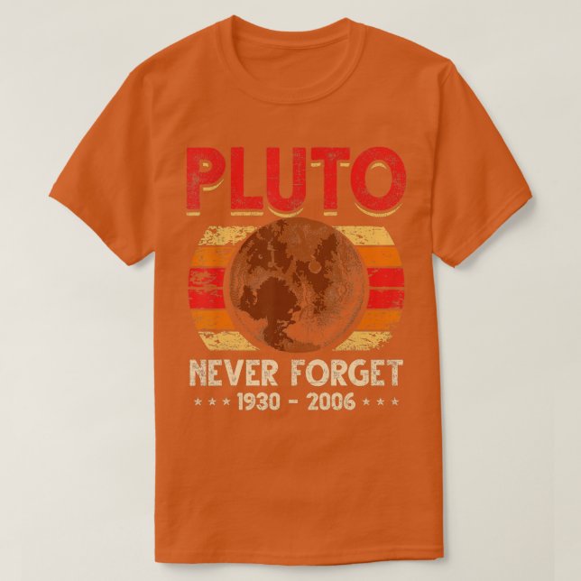 Camiseta Nunca olvidar Plutón (Diseño del anverso)