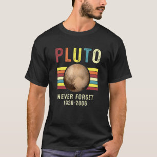 Camiseta Nunca Olvidar Plutón Planeta Espacio Sistema Solar