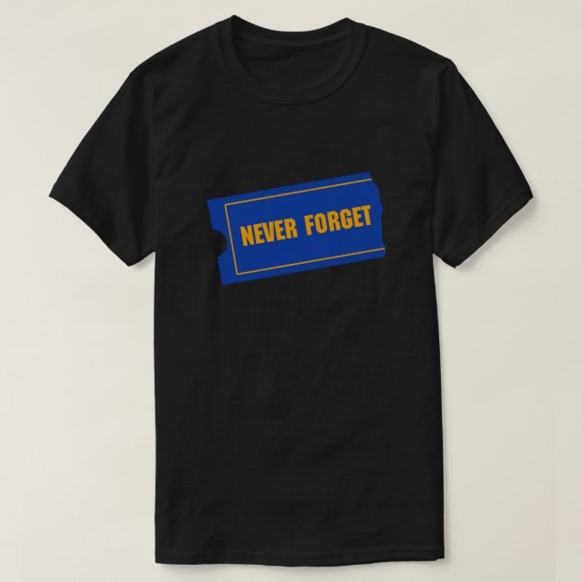 Camiseta Nunca olvidar - Vídeo de Blockbuster  (Diseño del anverso)