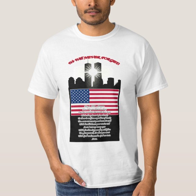 Camiseta ¡NUNCA olvidaremos! (Anverso)