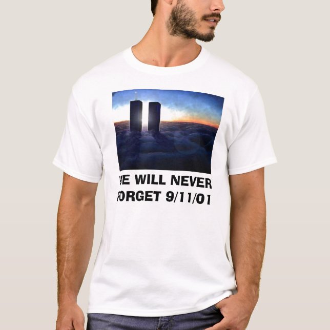 CAMISETA NUNCA OLVIDAREMOS 9/11/01 (Anverso)