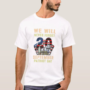 Camiseta Nunca Olvidaremos la Torre de Gemelos Patriótica 9
