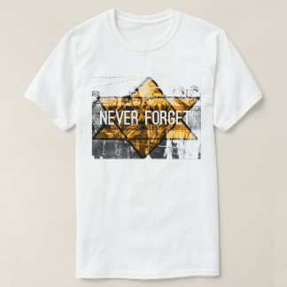 Camiseta Nunca olvide/camiseta del antisemitismo del final