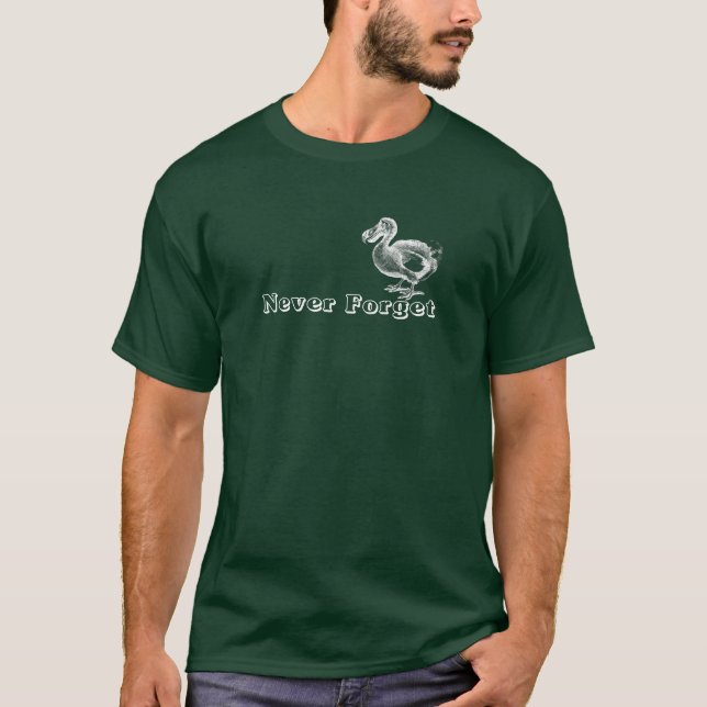 Camiseta Nunca olvide el Dodo (Anverso)