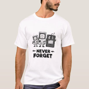 Camiseta Nunca Olvide la cinta Casse La estética de Vintage