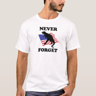 Camiseta Nunca olvide, los dinosaurios