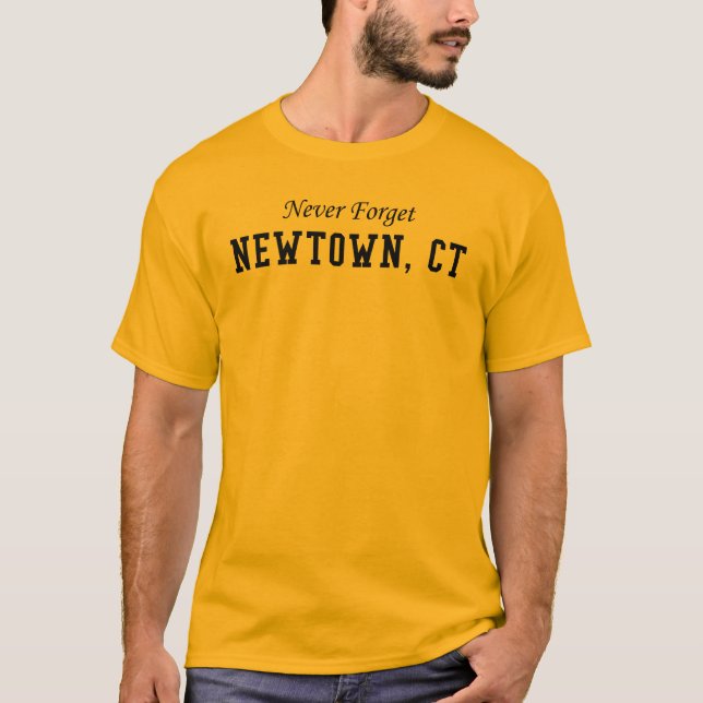 Camiseta Nunca olvide Newtown CT (Anverso)