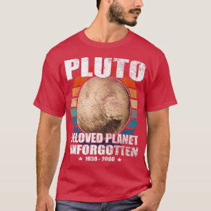 Camiseta Nunca olvide Plutón, retro, estilo vintage, cienci