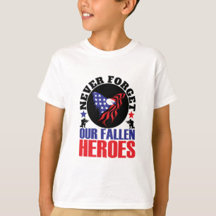 Camiseta Nunca olvidemos a nuestros héroes caídos