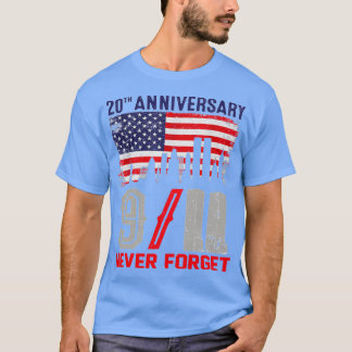 Camiseta Nunca olvidemos el 911 Día Patriótico del 20° Aniv