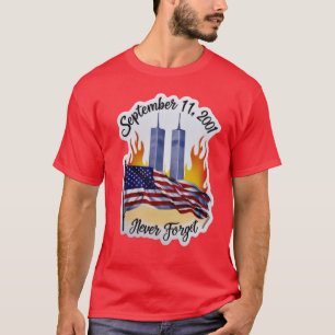 Camiseta Nunca olvidemos el 9 11 Día del Patriot 11 de sept