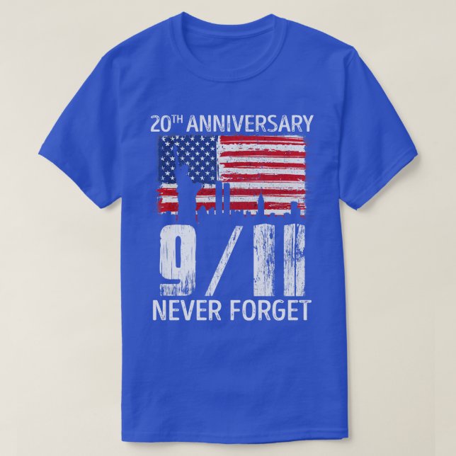 Camiseta Nunca olvidemos el Día del Patriot 2021, 911 (Diseño del anverso)