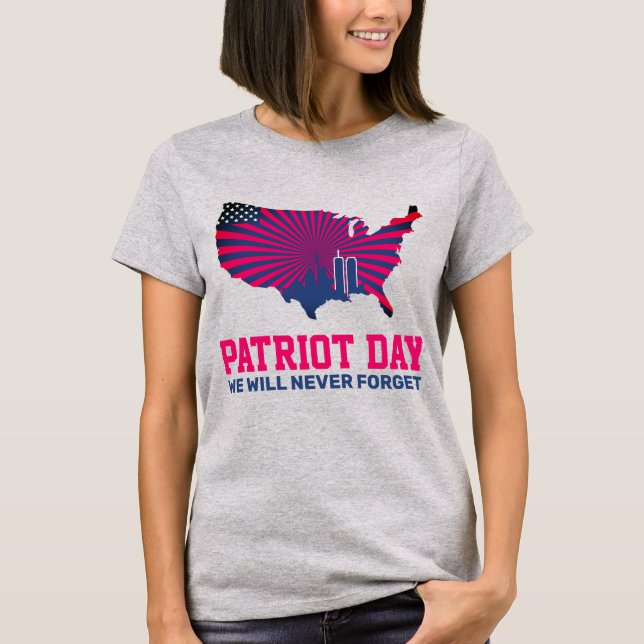 Camiseta Nunca olvidemos el Día del Patriot 2021, 911 (Anverso)