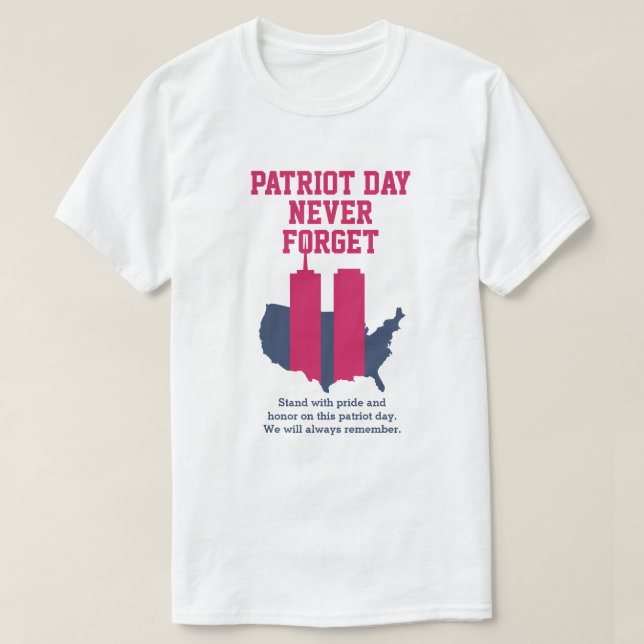 Camiseta Nunca olvidemos el Día del Patriot 2021, 911 (Diseño del anverso)