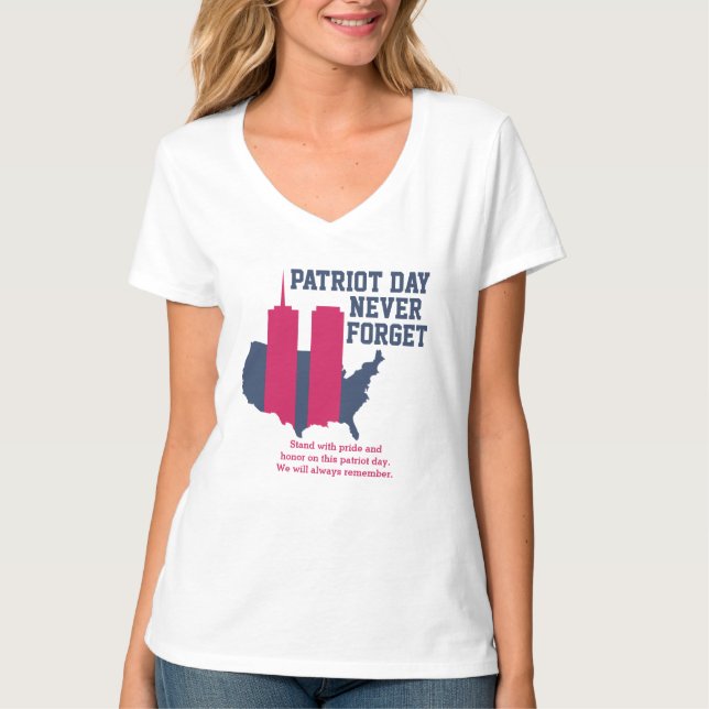 Camiseta Nunca olvidemos el Día del Patriot 2021, 911 (Anverso)