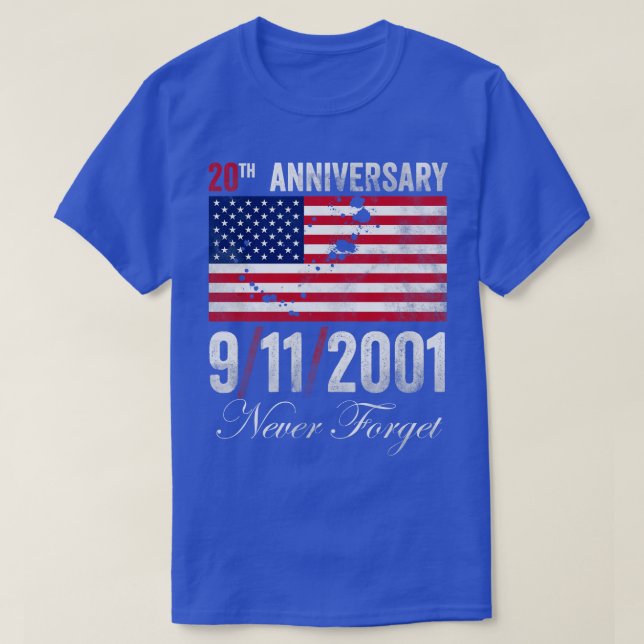 Camiseta Nunca olvidemos el Día del Patriot 2021, 911 (Diseño del anverso)