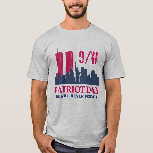Camiseta Nunca olvidemos el Día del Patriot 2021, 911 (Anverso)