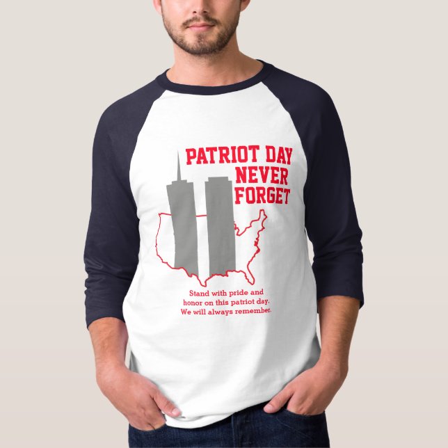 Camiseta Nunca olvidemos el Día del Patriot 2021, 911 (Anverso)