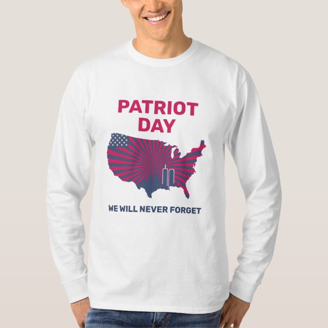 Camiseta Nunca olvidemos el Día del Patriot 2021, 911 (Anverso)