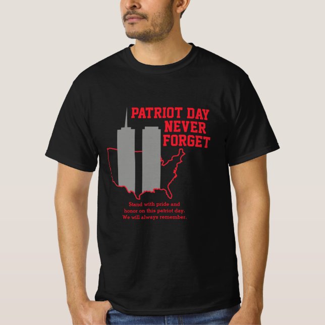 Camiseta Nunca olvidemos el Día del Patriot 2021, 911 (Anverso)