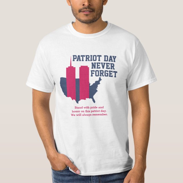 Camiseta Nunca olvidemos el Día del Patriot 2021, 911 (Anverso)