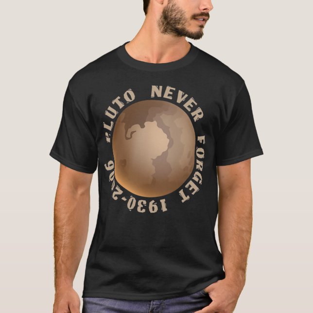 Camiseta Nunca Olvidemos El Planeta Gráfico Del Espacio Plu (Anverso)