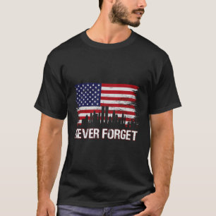 Camiseta Nunca olvidemos la bandera estadounidense 911 Patr