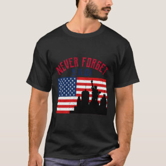 Camiseta Nunca olvidemos la bandera estadounidense Patrióti