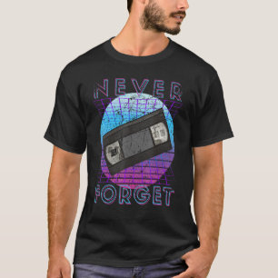 Camiseta Nunca olvidemos la nostalgia de los años 90 retro
