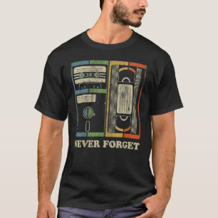 Camiseta Nunca olvidemos la retro vintage Guay 80s 90s Geek