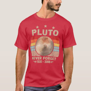 Camiseta Nunca olviden la ciencia de la astronomía Pluto Re