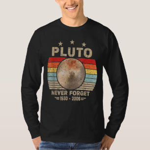 Camiseta Nunca olviden la ciencia de la astronomía Pluto Re