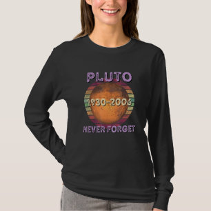 Camiseta Nunca Olviden Pluto Retro Vintage Style Space Scie