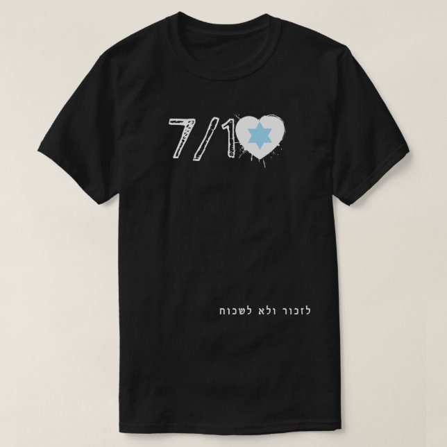 CAMISETA NUNCA OLVIDES (Diseño del anverso)