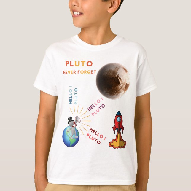 Camiseta Nunca olvides a los amantes del Plutón, del planet (Anverso)
