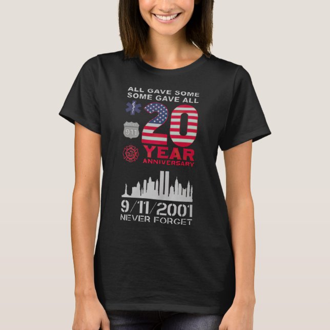 Camiseta Nunca Olvides el 9/11 (Anverso)
