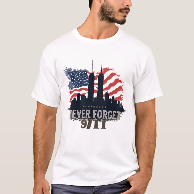 Camiseta Nunca Olvides el 9/11 - Edición 2 (Anverso)