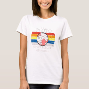 Camiseta Nunca Olvides El Arte Retro Plutón Del Planeta Inf