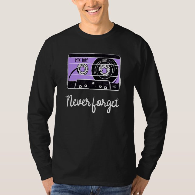 Camiseta Nunca Olvides Funny Floppy Disk Vhs Tape 90s Ge (Anverso)