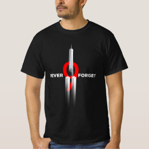 Camiseta Nunca Olvides la Bandera Memorial del 9/11 Día del
