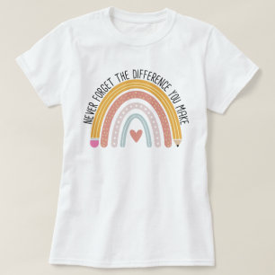 Camiseta Nunca olvides la diferencia que haces, regalo de p