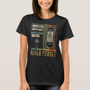 Camiseta Nunca Olvides Las Cintas De Vídeo Con Disquetes Ge
