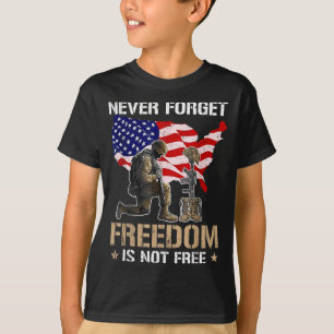 Camiseta Nunca Olvides Libertad No Es Bandera USA Día de lo