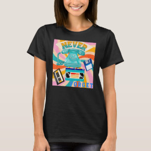 Camiseta Nunca Olvides los antiguos teléfonos Casetes VHS C