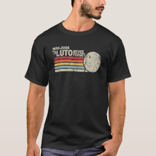 Camiseta Nunca Olvides Pluto 1930 2006 Vintage Space Scienc
